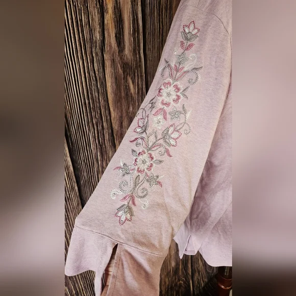 NWT Alfred Dunner Swiss Chalet Embroidered Knit Top Plus Size 2X - Picture 3 of 10